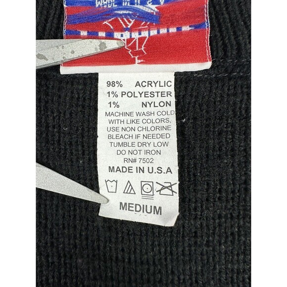 JJ Poole Sweater Cardigan Christmas Holiday Womens Medium Made in USA Vintage - Picture 5 of 8